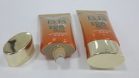o ouro de empacotamento da barreira cosmética oval do alumínio do tubo 50g/EVOH galvanizou o tampão oval