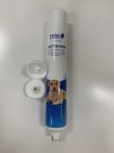 Barreira de alumínio tubo de dentífrico laminado para cuidados dos animais de estimação com o tampão da parte superior da aleta de Matt