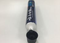 garrafa personalizada 180g do dentífrico do tampão com a barreira de aluminização redonda laminada