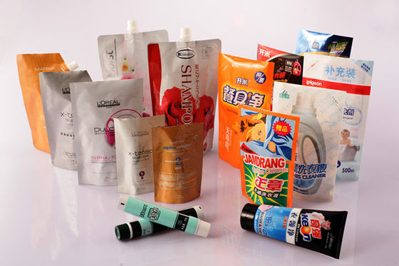 Bolsa de cosméticos com vedação térmica, embalagem cosmética flexível, saco laminado.