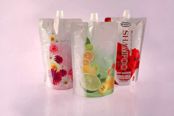 Personalizado levante-se o saco de empacotamento cosmético flexível com bico