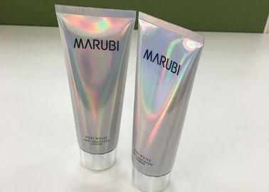 Tubo de empacotamento cosmético laminado holográfico com comprimento da impressão de tela de seda 145mm