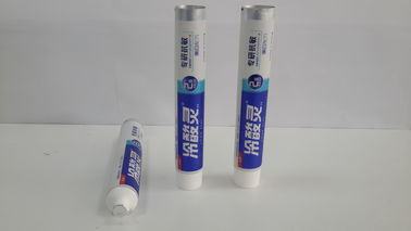 Tubo de D30mm Matt Touch Surface Soft Plastic para o gel do dente do dentífrico que empacota o parafuso lustroso no tampão do fez