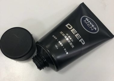 Tubo de empacotamento cosmético plástico do limpador facial dos homens combinado com a impressão do Silkscreen