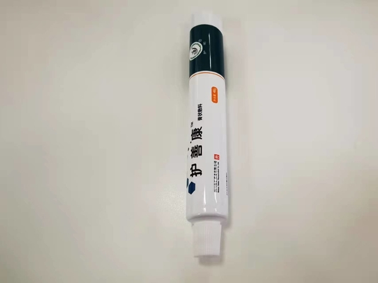 Tubo farmacêutico deslocado do diâmetro 25*155.6mm ABL do círculo da impressão com tampão de parafuso